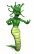 animated creatures medusa slithering.gif